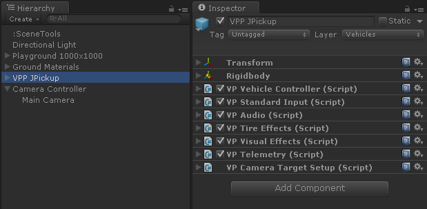 VP Vehicle add-on components